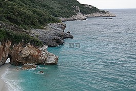 海,石,海滩