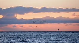 海,帆船,海洋