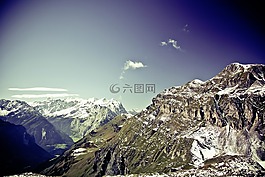 山,高山,徒步旅行