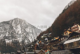 山,小山,巖