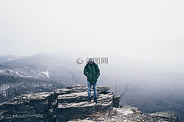 家伙,男人,山