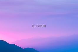 天空,山,云