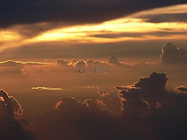 天空,云,太陽
