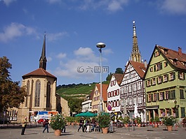 esslingen,德国,广场