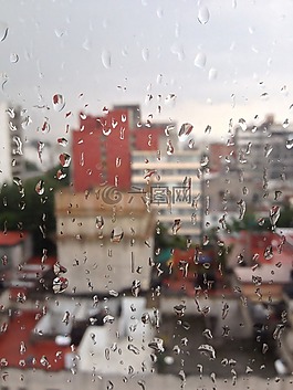 雨,窗口,水