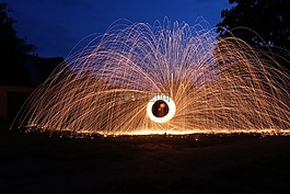 光畫,鋼絲絨,夜