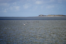 北海,水,海