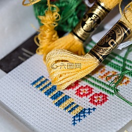 刺绣,针线活,线