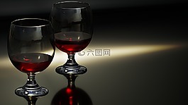 玻璃,酒,酒杯