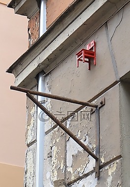 墻,椅子,房子