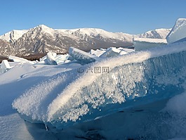 贝加尔湖,湖,冰