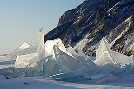 贝加尔湖,湖,冰
