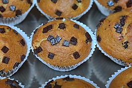 松餅,schokoladenmuffins,巧克力