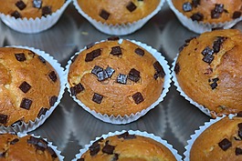 松餅,schokoladenmuffins,巧克力