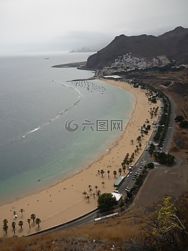 海灘,teresitas,圣誕老人