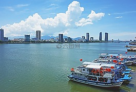 越南,河,船