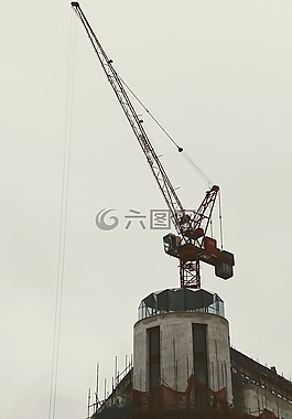 倫敦,建設工作,起重機