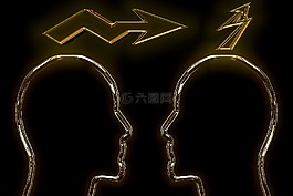 頭,黃金,箭頭