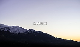 山,高原,天空