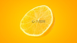 橙色,的一半,水果