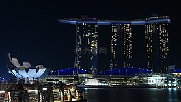 新加坡,夜,瑪麗娜