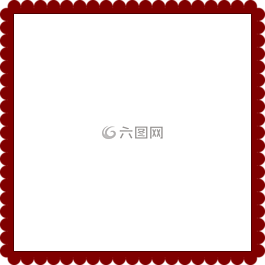 帧,花边,红色