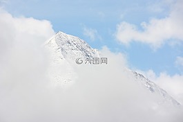 天空,山,云