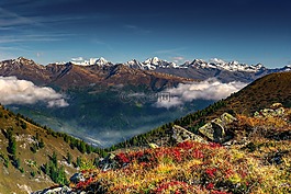 山景觀,高山,奧地利