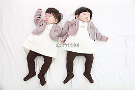 雙胞胎,孩子,女孩