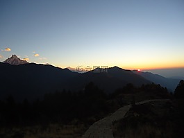 上午,日出,徒步旅行