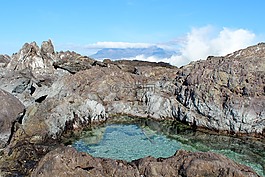 桌山,海,巖