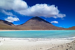 火山,鹽湖,阿塔卡馬沙漠