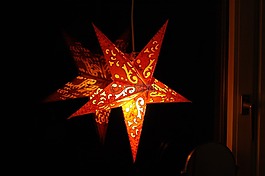 一品紅,明星,照明