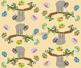 樹懶,中性色,可愛