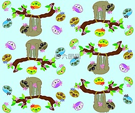 树懒,旱厕,蓝色