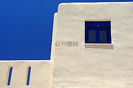 藍(lán)色,天空,窗口