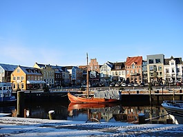 husum,端口,城市