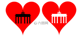 愛(ài)情,心臟,勃蘭登堡門