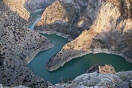 峽谷,河,神秘