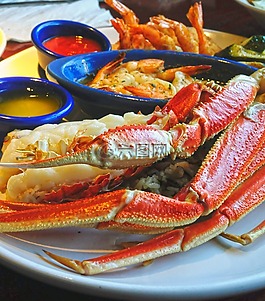 美食,醬料,蟹腿