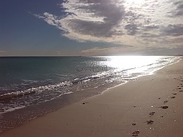 太陽,海灘,海