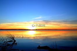 日落,abendstimmung,余輝
