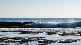 波,砸,海