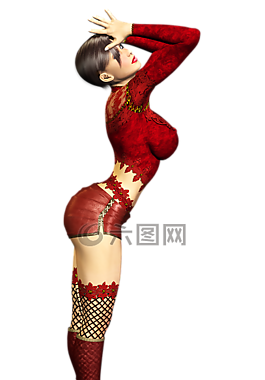 女孩,性感,身體
