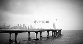 水,橋,單色
