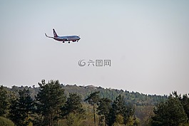 飛機,飛,土地