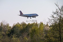 飛機,飛,土地