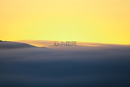 日落,云,橙色