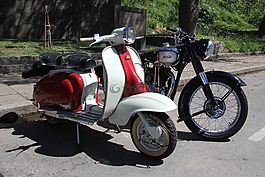 摩托車、 自行車,老,車輛