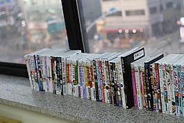 窗口,書,漫畫